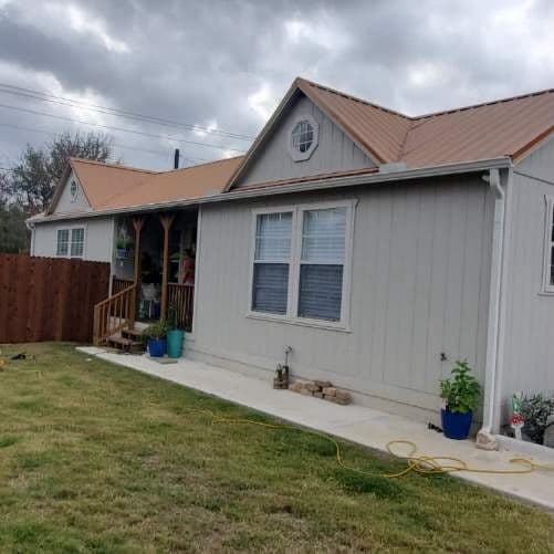 Stunning Reddish-Brown Metal Roof Upgrade in Granbury, Texas image