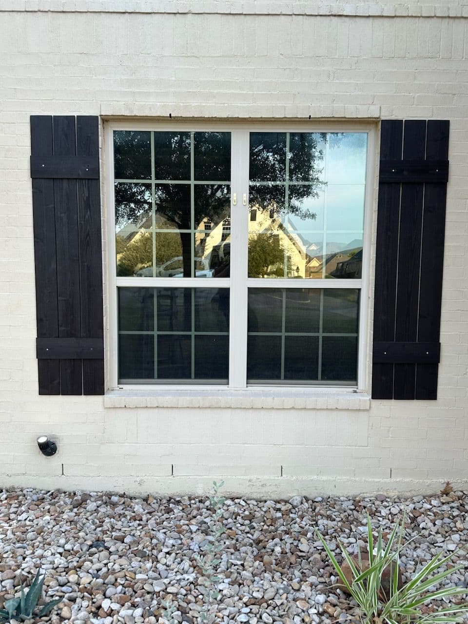Enhanced Curb Appeal with Wooden Shutters in Burleson TX image